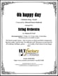 Oh, Happy Day Orchestra sheet music cover